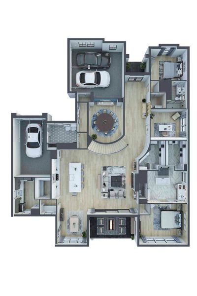 2D floor plan layout of this home in Woodson’s Reserve 80′, Spring, TX (Image 2). 2D floor plan layout of this home in Woodson’s Reserve 80′, Spring, TX (Image 2).