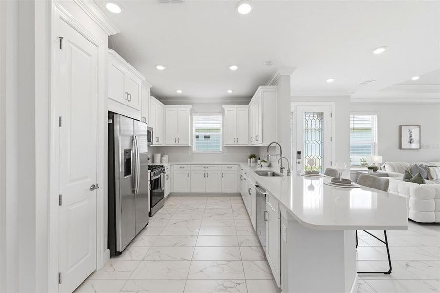 Furnished interior view inside a new home in , Wesley Chapel (Image 8).