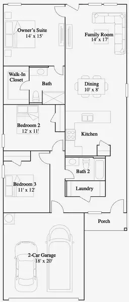 2D floor plan layout of this home in Wharton Lakes, Wharton, TX (Image 2). 2D floor plan layout of this home in Wharton Lakes, Wharton, TX (Image 2).