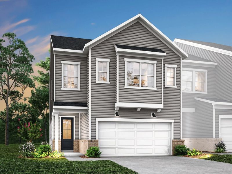 Representative exterior photo of a completed home built from the Mayes by Tri Pointe Homes in Millstone, Cramerton, NC (Image 22). Representative exterior photo of a completed home built from the Mayes by Tri Pointe Homes in Millstone, Cramerton, NC (Image 22).