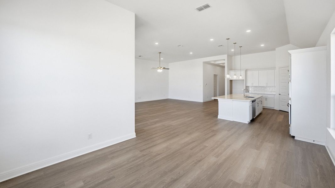 Furnished interior view inside a new home in Oaks at San Gabriel, Georgetown (Image 8).