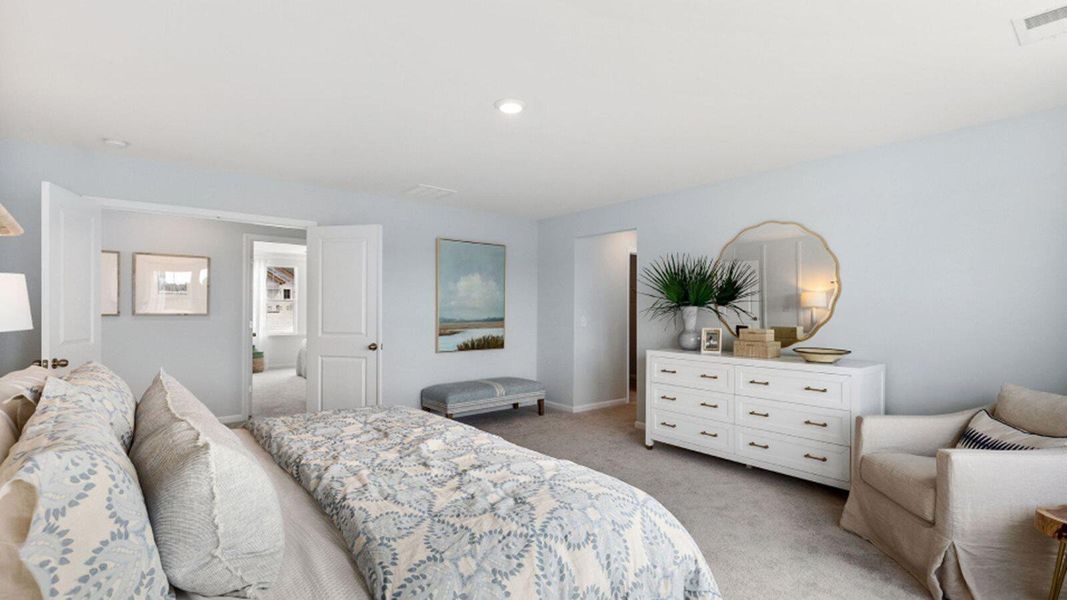 Furnished interior view inside a new home in Sweetgrass at Summers Corner, Summerville (Image 5). Furnished interior view inside a new home in Sweetgrass at Summers Corner, Summerville (Image 5).