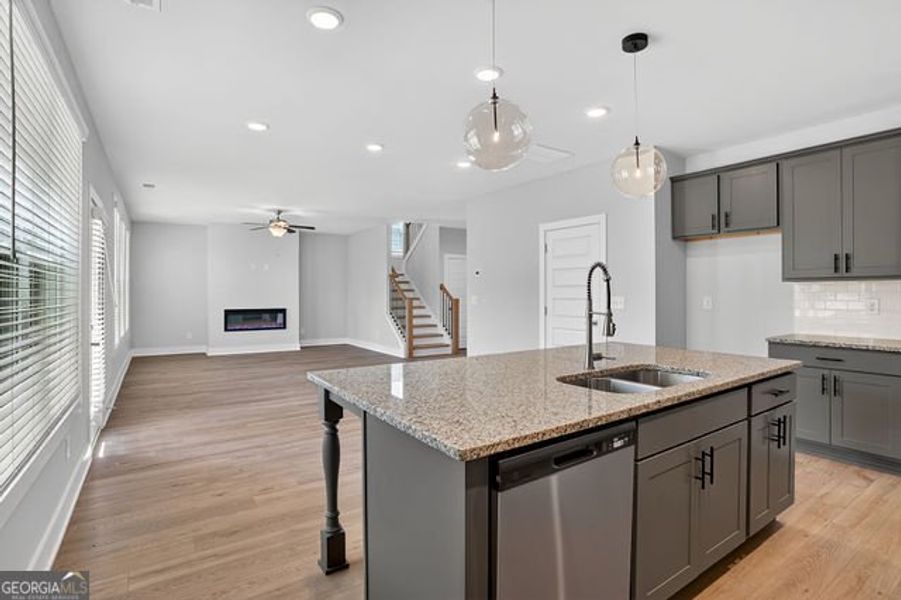 Furnished interior view inside a new home in Killian Manor at The Adares, Adairsville (Image 8).