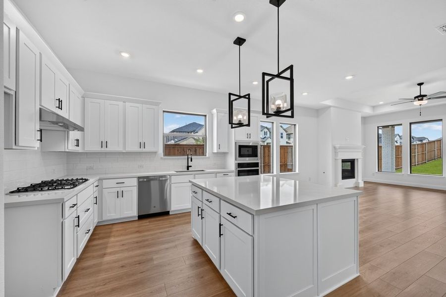 Furnished interior view inside a new home in Highland Lakes, McKinney (Image 6).