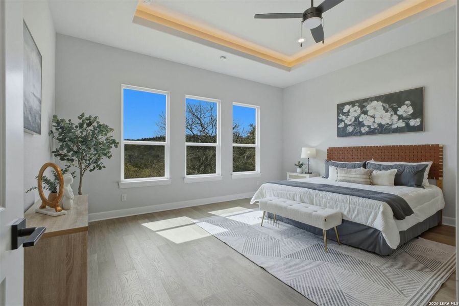 Furnished interior view inside a new home in , San Antonio (Image 40).