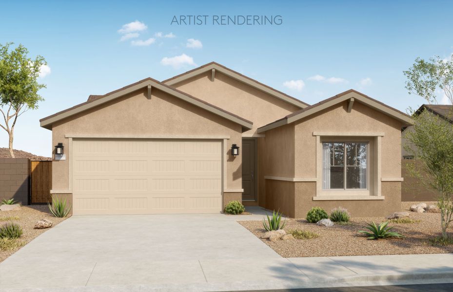 Representative exterior photo of a completed home built from the Bergamot by Pulte Homes in Shadow Ridge, Avondale, AZ (Image 1). Representative exterior photo of a completed home built from the Bergamot by Pulte Homes in Shadow Ridge, Avondale, AZ (Image 1).