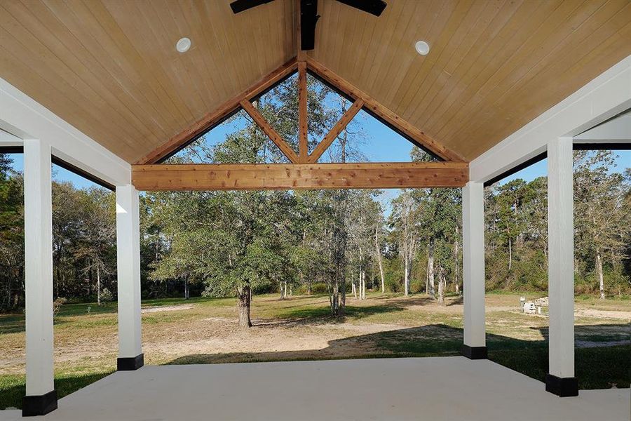 Amazing views from the rear covered patio