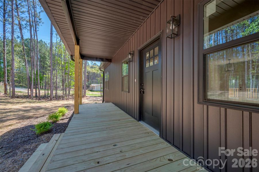 Exterior details and patio area of a home in , Bostic (Image 22).