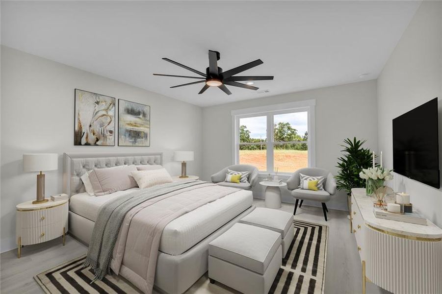 Furnished interior view inside a new home in , Toccoa (Image 7).