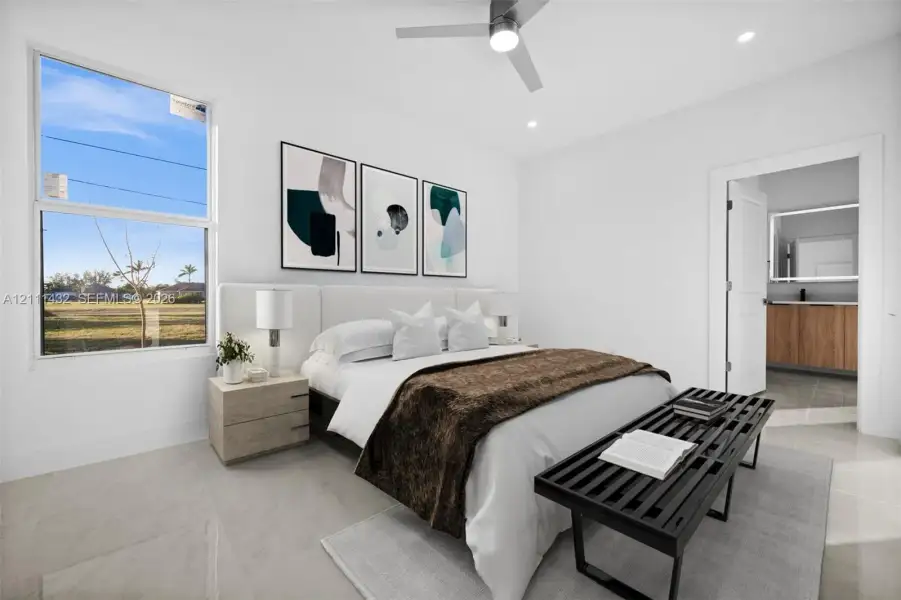 Furnished interior view inside a new home in , Cape Coral (Image 6). Furnished interior view inside a new home in , Cape Coral (Image 6).