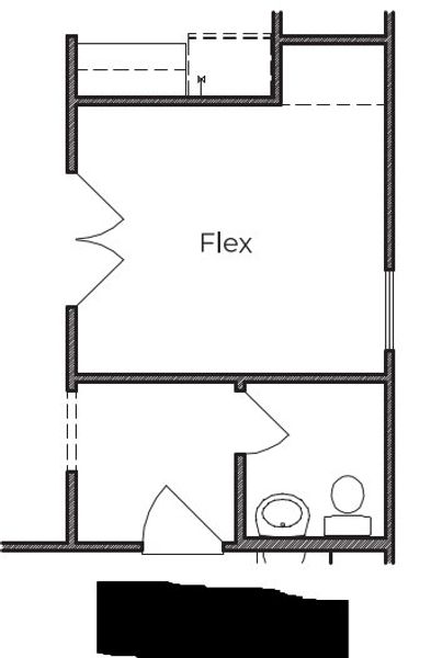 2D floor plan layout for the 2200 by Texas Homes in Trilogy Grove, Leon Valley, TX (Image 12).