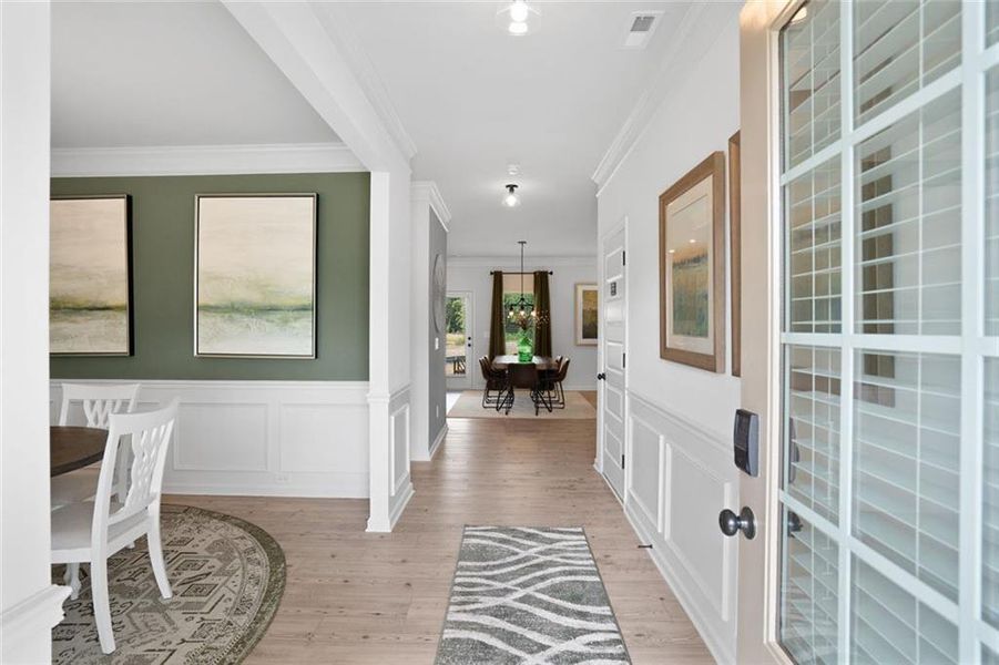 Furnished interior view inside a new home in Garrett Preserve, Douglasville (Image 3).
