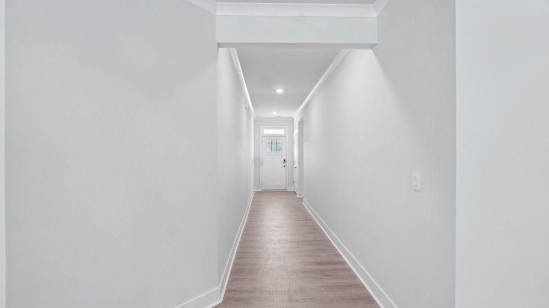Representative unfurnished interior of a home built from the Hickory by D.R. Horton in Westport, York (Image 12).