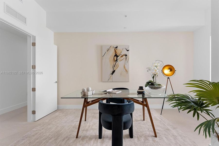 Furnished interior view inside a new home in , Miami (Image 30).