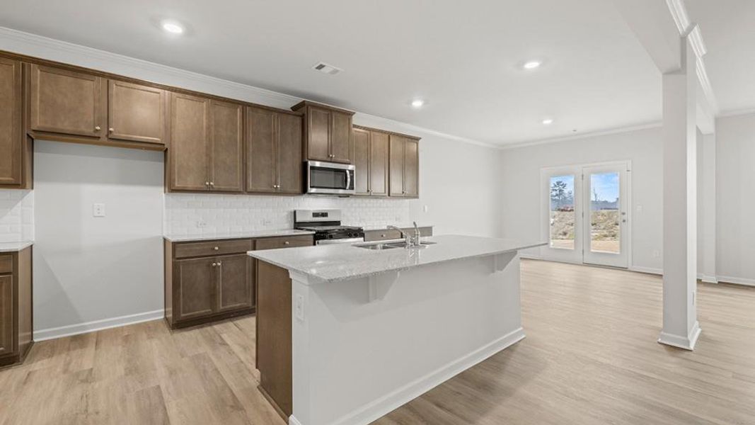 Furnished interior view inside a new home in Hamptons at Riverwood South, Dallas (Image 8).