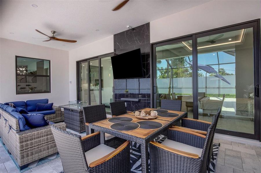 Exterior details and patio area of a home in , Nokomis (Image 24).