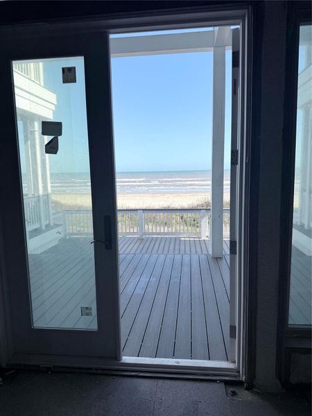 Exterior details and patio area of a home in , Galveston (Image 3). Exterior details and patio area of a home in , Galveston (Image 3).