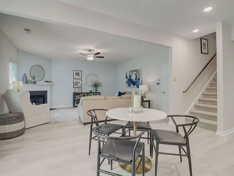 Furnished interior view inside a new home in Providence Station at Trolley Run, Aiken (Image 7).