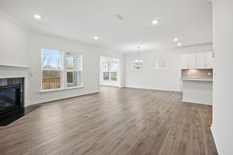 Spacious, unfurnished interior of a new home in Bryton, Huntersville (Image 36).