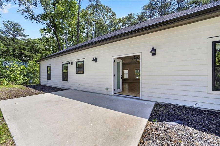 Exterior details and patio area of a home in , Tucker (Image 34).