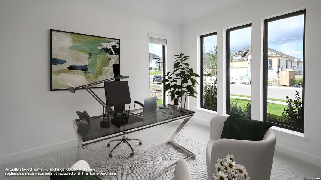 Furnished interior view inside a new home in Cibolo Valley Heights, Cibolo (Image 12).