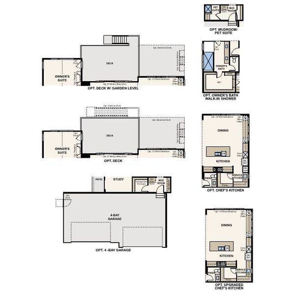 2D floor plan layout of this home in Trails at Smoky Hill | The Preserve, Parker, CO (Image 3).