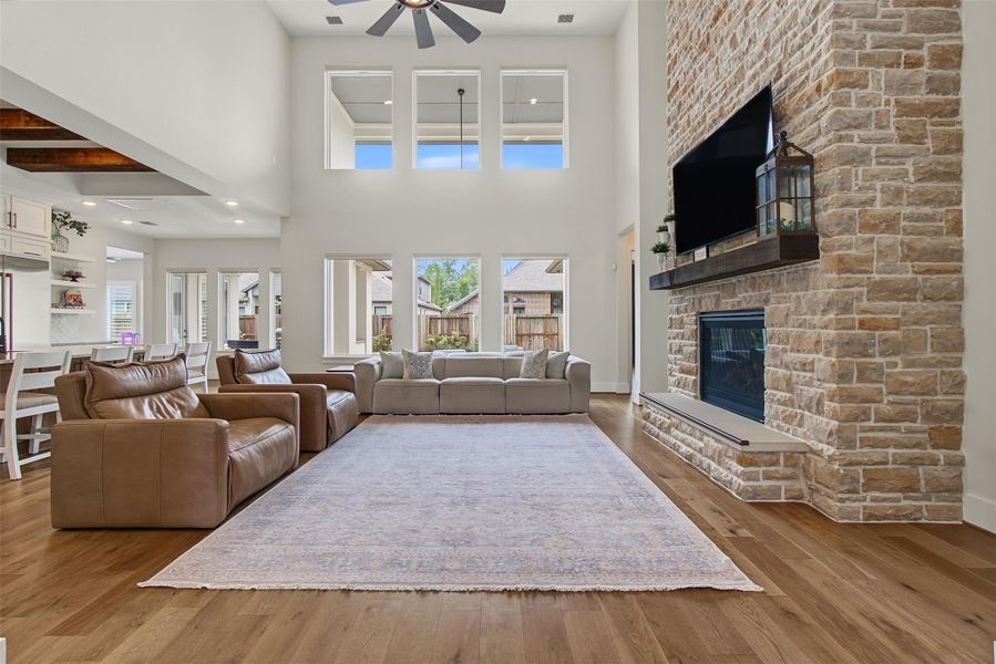 Furnished interior view inside a new home in The Highlands, Porter (Image 7).