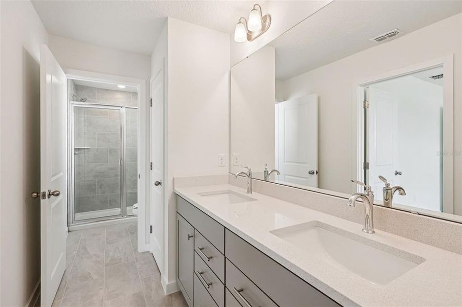 Furnished interior view inside a new home in Cyrene at Harmony, St. Cloud (Image 11).