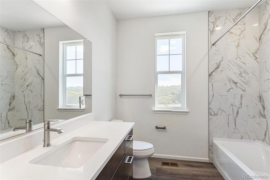 Furnished interior view inside a new home in Terrain Oak Valley, Castle Rock (Image 5).