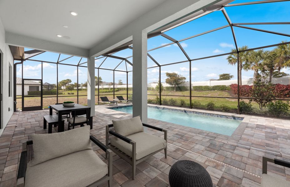 Representative exterior details of a home built from the Prosperity by DiVosta in BeachWalk by Manasota Key, Englewood (Image 27).