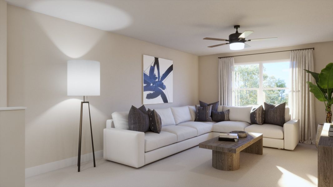 Representative furnished interior of a home built from the Finn by Risewell Homes in The Manors at Hodges Reserve, Howey-in-the-Hills (Image 9). Representative furnished interior of a home built from the Finn by Risewell Homes in The Manors at Hodges Reserve, Howey-in-the-Hills (Image 9).
