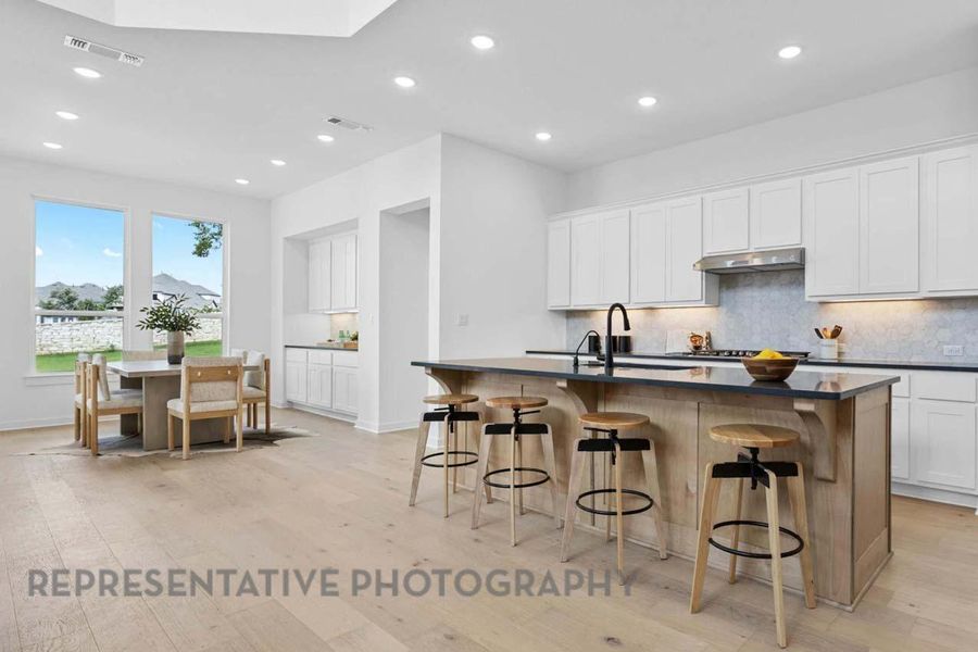 Furnished interior view inside a new home in Parkside On The River: 50ft. lots, Georgetown (Image 25).