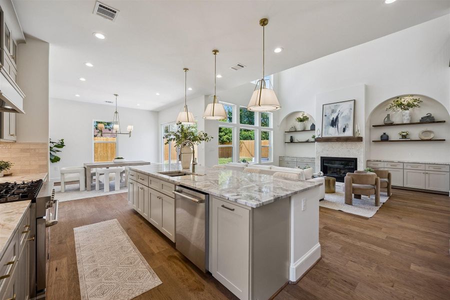 Furnished interior view inside a new home in , Houston (Image 35).