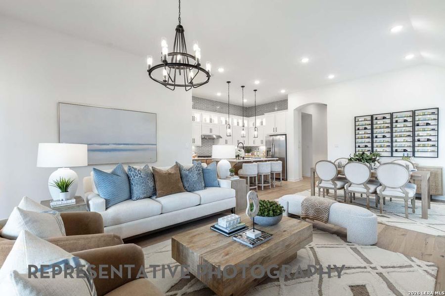Furnished interior view inside a new home in Venado Crossing, Cibolo (Image 15). Furnished interior view inside a new home in Venado Crossing, Cibolo (Image 15).