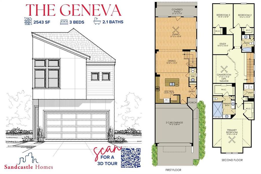 Innovative Design: The Geneva model redefines flexible living, with a detailed 3D model to explore every possibility for your lifestyle. Scan to see!