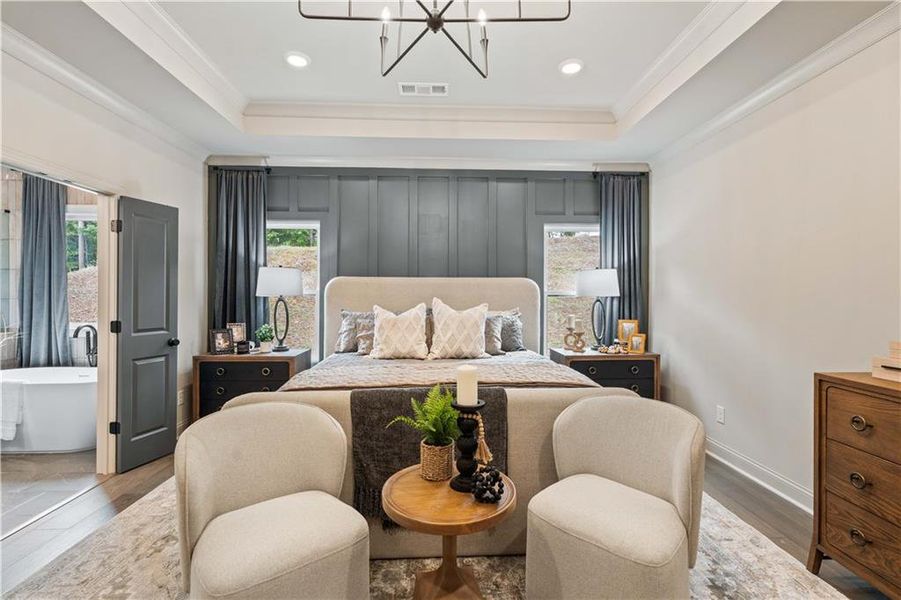 Furnished interior view inside a new home in Palisades, Cumming (Image 12).