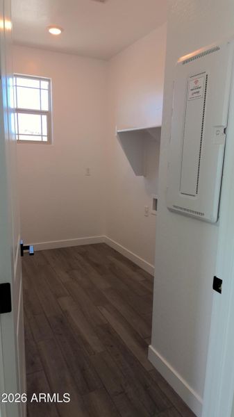 Upstairs laundry room