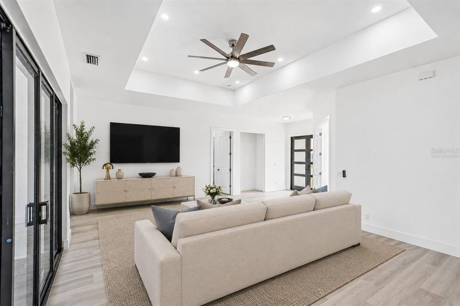 Furnished interior view inside a new home in , Punta Gorda (Image 9). Furnished interior view inside a new home in , Punta Gorda (Image 9).
