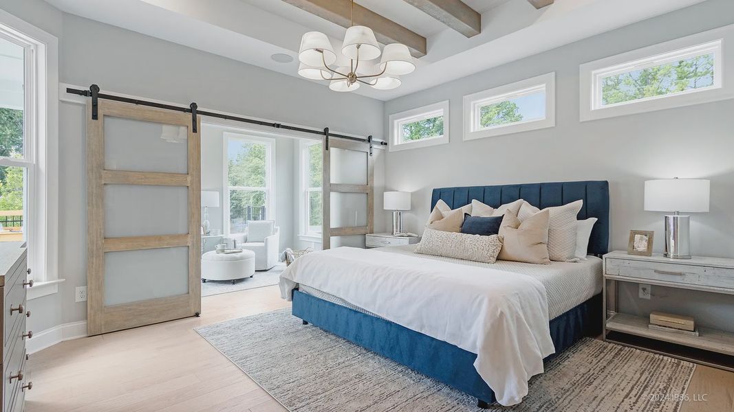 Furnished interior view inside a new home in The Courtyards at Summit Hill, Dallas (Image 16).