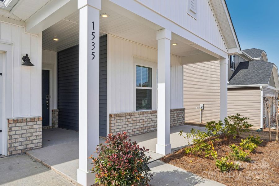 Front exterior of a new home in Harper Landing, Stanley, NC, highlighting curb appeal (Image 20).