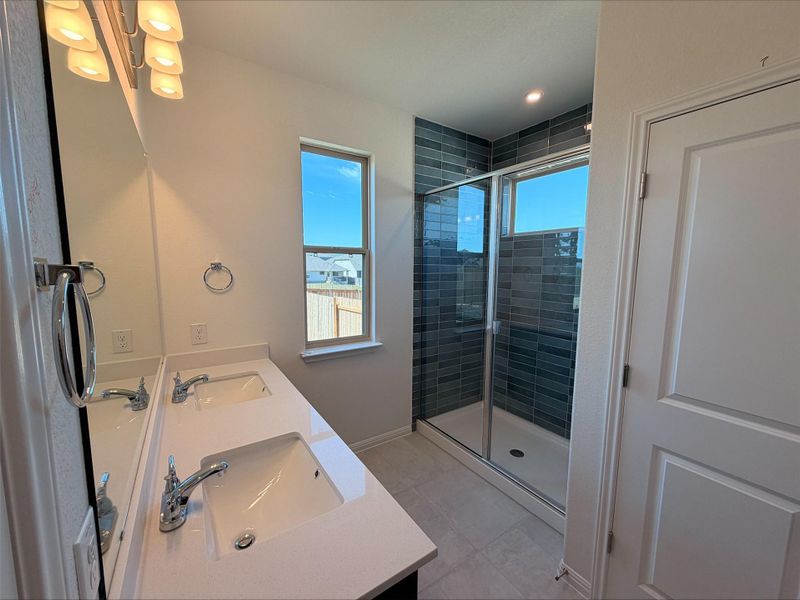 Furnished interior view inside a new home in Crosswinds, Kyle (Image 5).