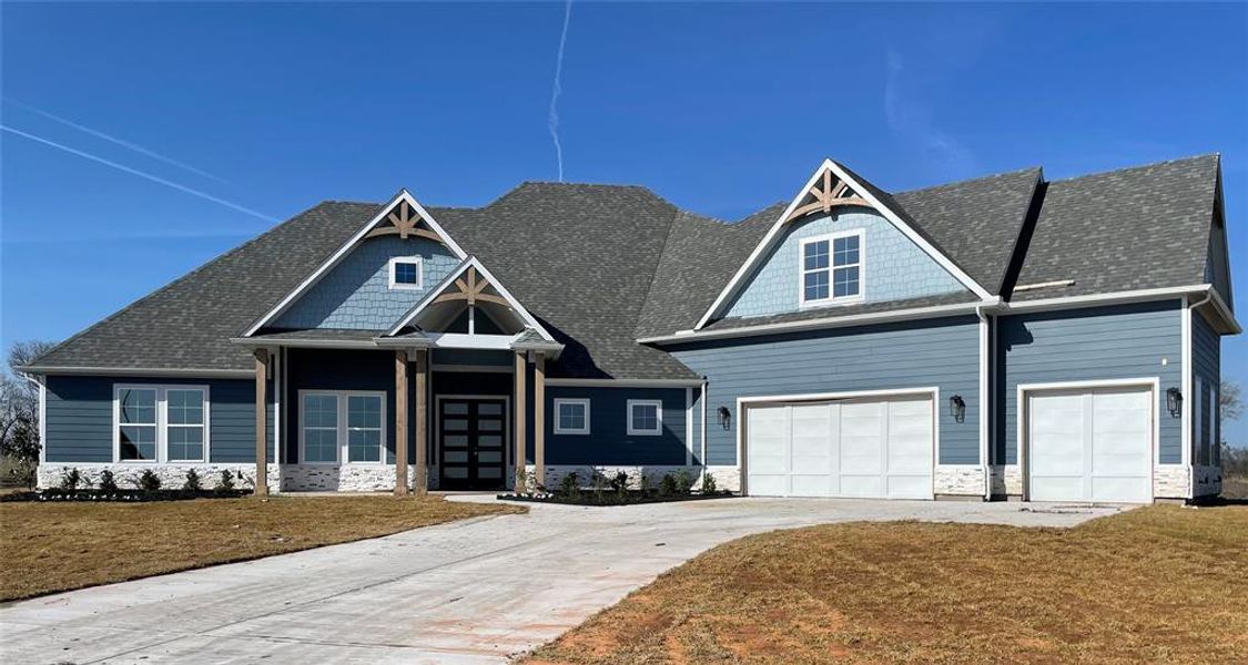 Front exterior of a new home in Hidden Valley 1, Princeton, TX, highlighting curb appeal (Image 1). Front exterior of a new home in Hidden Valley 1, Princeton, TX, highlighting curb appeal (Image 1).