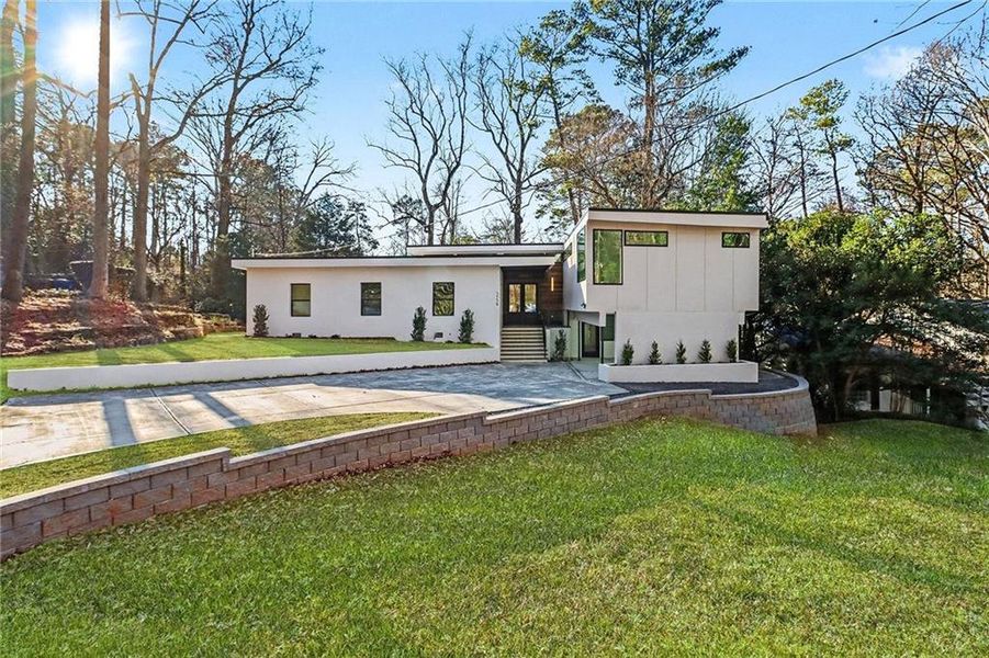 Exterior details and patio area of a home in , Atlanta (Image 37). Exterior details and patio area of a home in , Atlanta (Image 37).