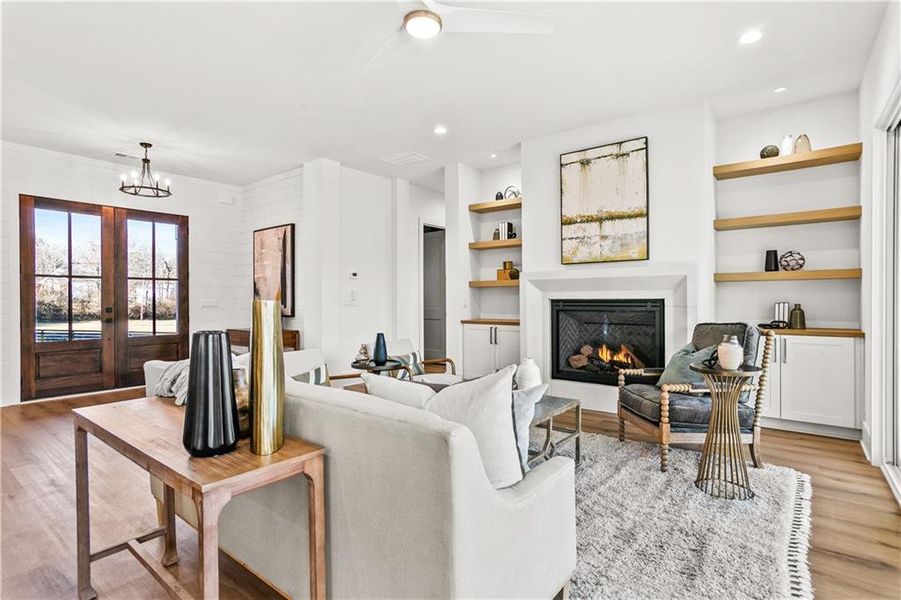 Furnished interior view inside a new home in , Canton (Image 64).