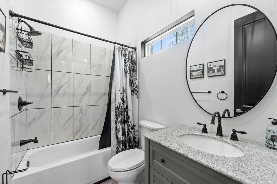 Furnished interior view inside a new home in , Point Blank (Image 6).