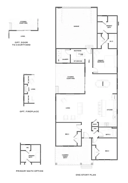 2D floor plan layout for the The Martin by New Leaf Builders in Riverlights, Wilmington, NC (Image 3). 2D floor plan layout for the The Martin by New Leaf Builders in Riverlights, Wilmington, NC (Image 3).