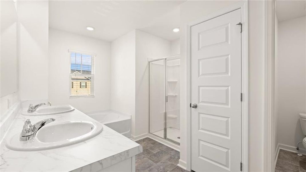 Furnished interior view inside a new home in Poplar Preserve, Newnan (Image 12).