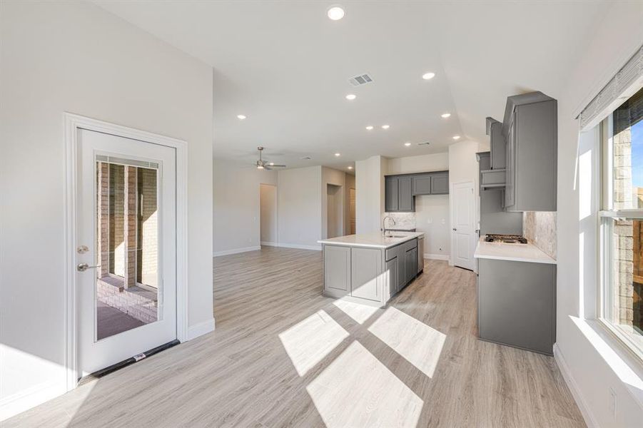 Furnished interior view inside a new home in ArrowBrooke Classic 50, Aubrey (Image 18).