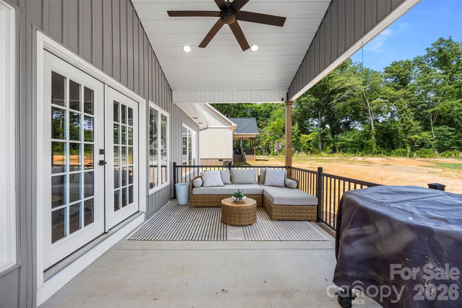 Exterior details and patio area of a home in , Kings Mountain (Image 3).