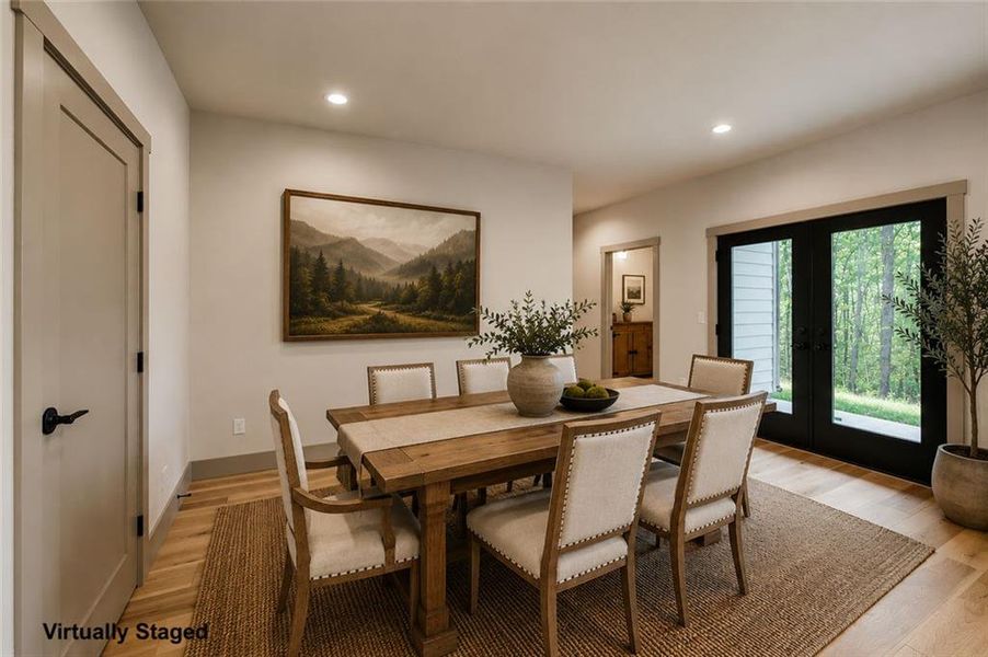 Furnished interior view inside a new home in , Dawsonville (Image 7).